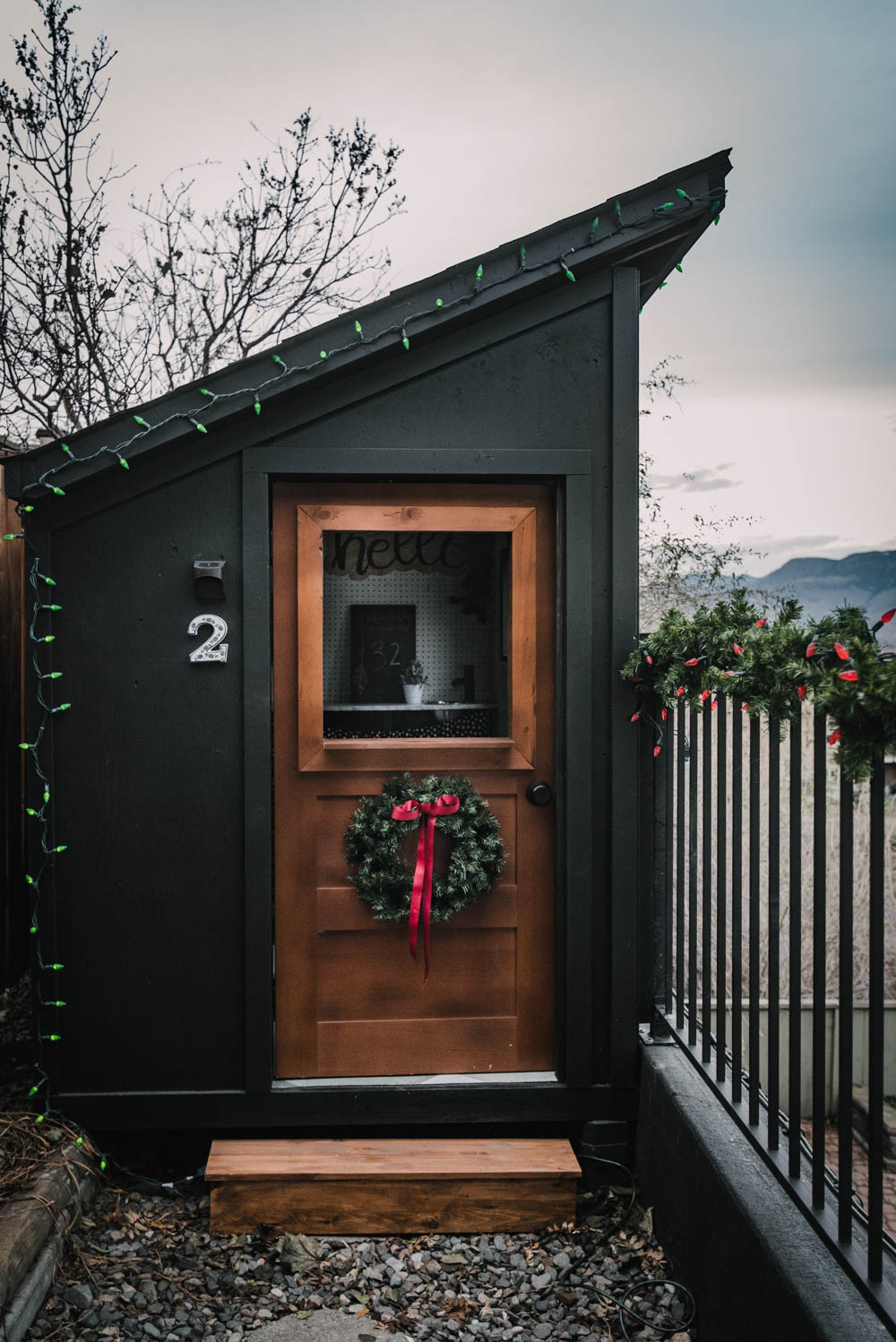 Modern Holiday Decor for a kids playhouse