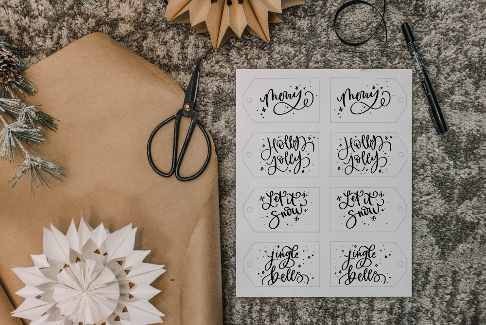Free Printable Gift Tags for the Holidays