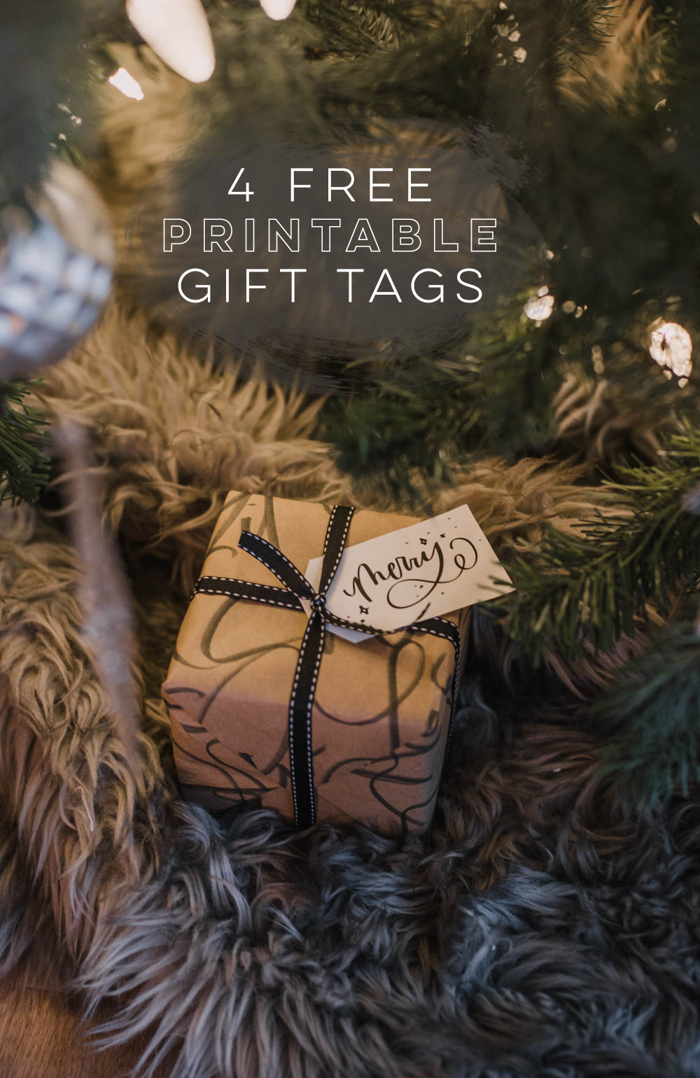 Free Printable Hand Lettered Gift Tags
