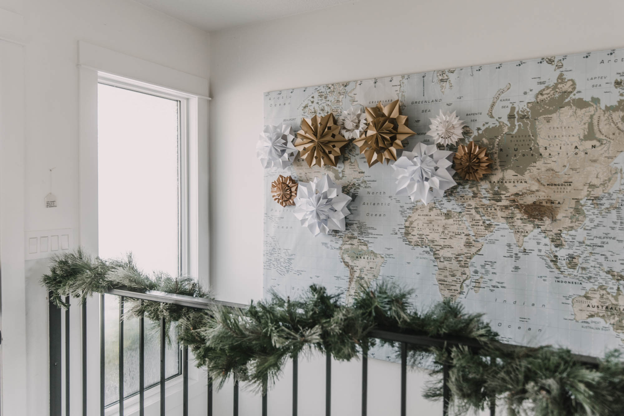 Paper Bag Snowflakes
