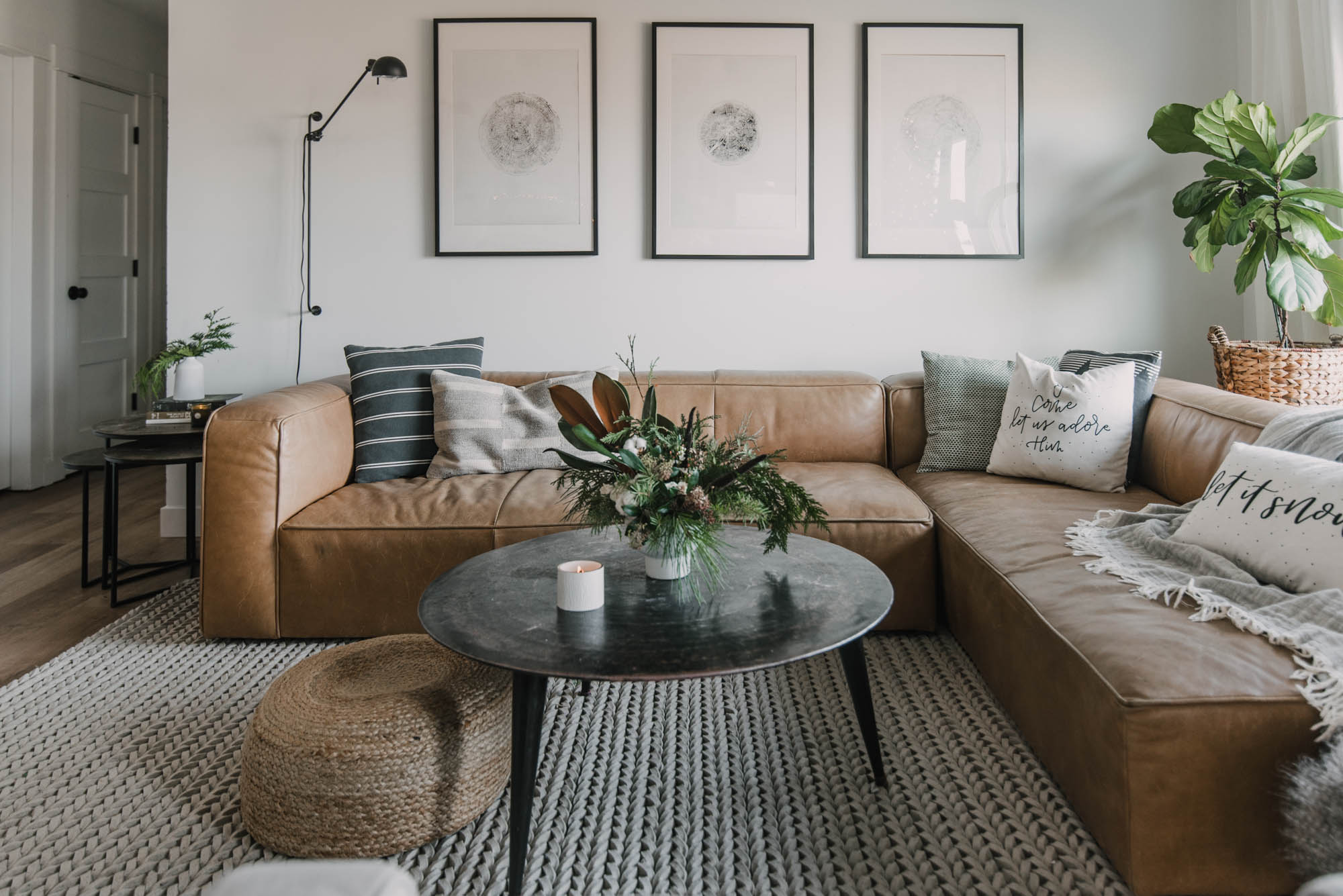 Modern Holiday Floral Arrangement