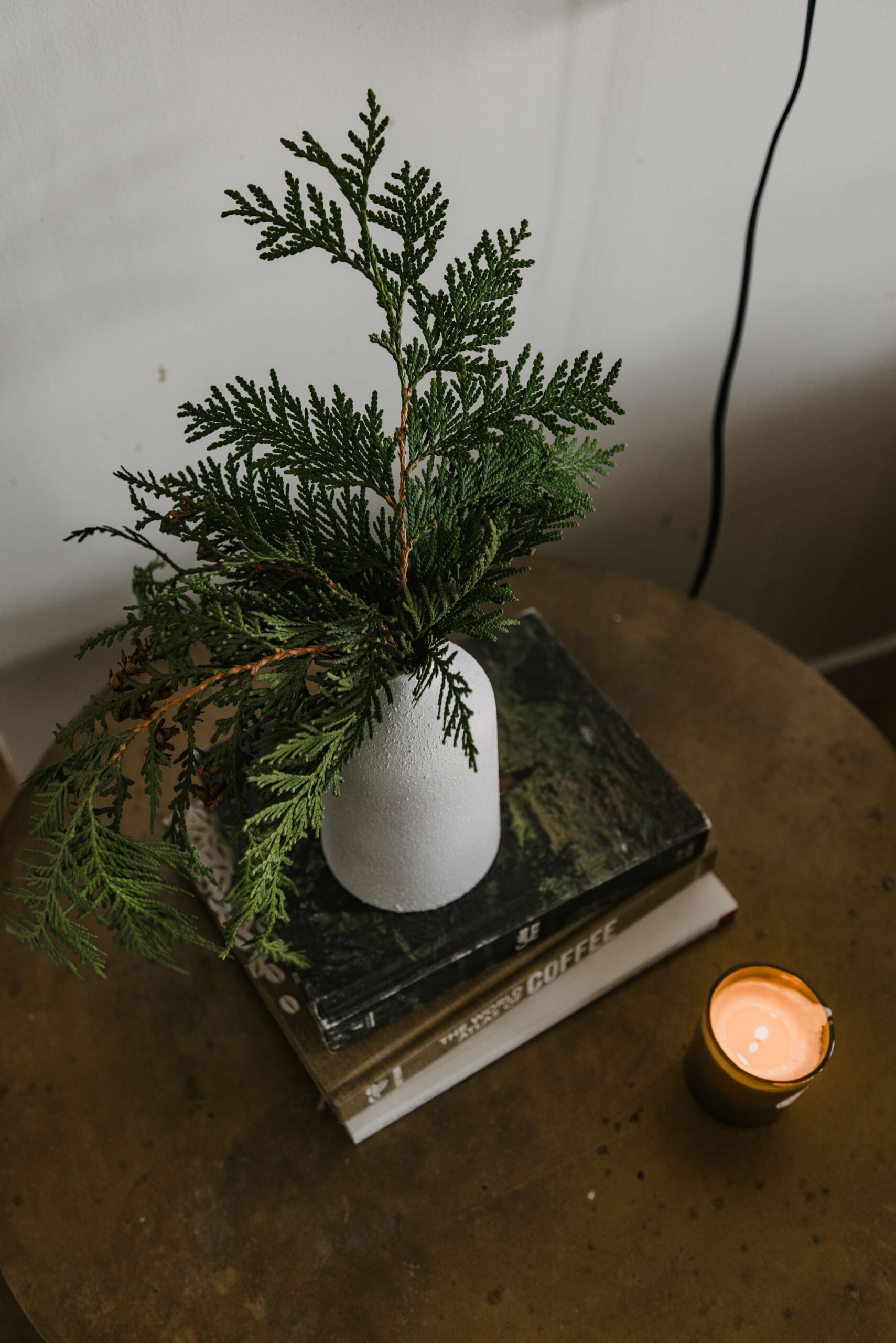simple holiday greenery