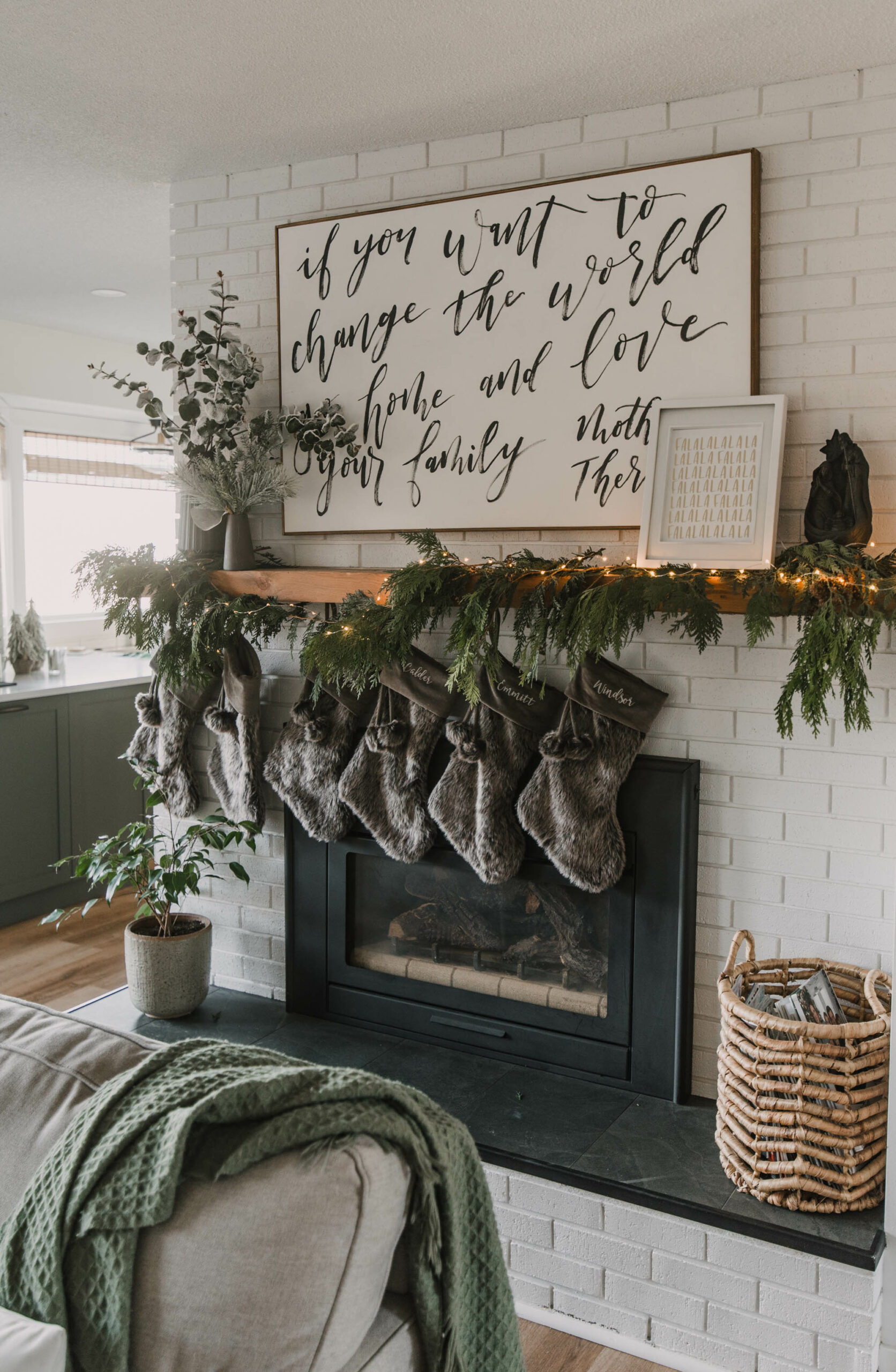 Cozy Christmas Mantel Decor