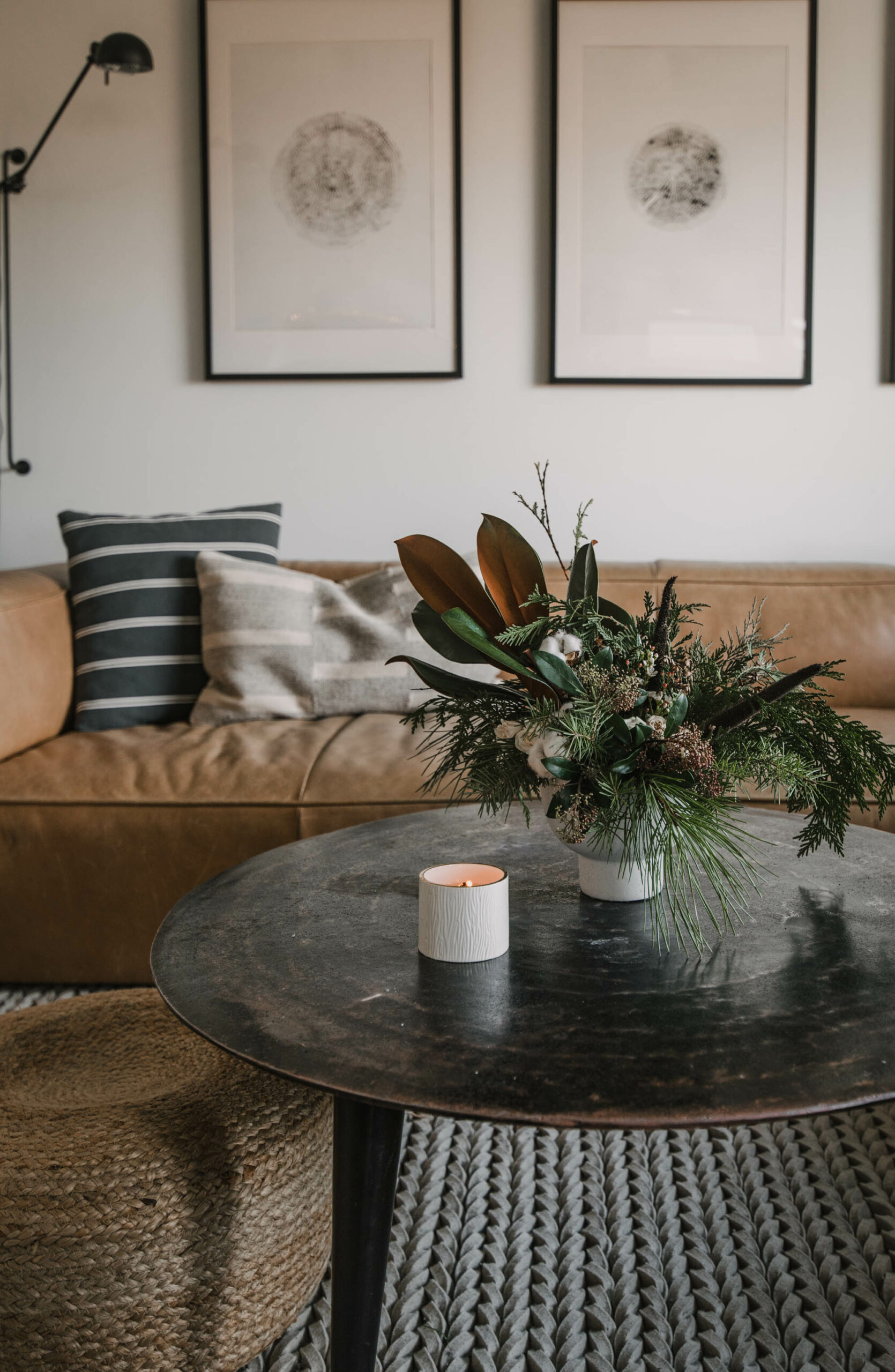 Modern Holiday Floral Arrangement