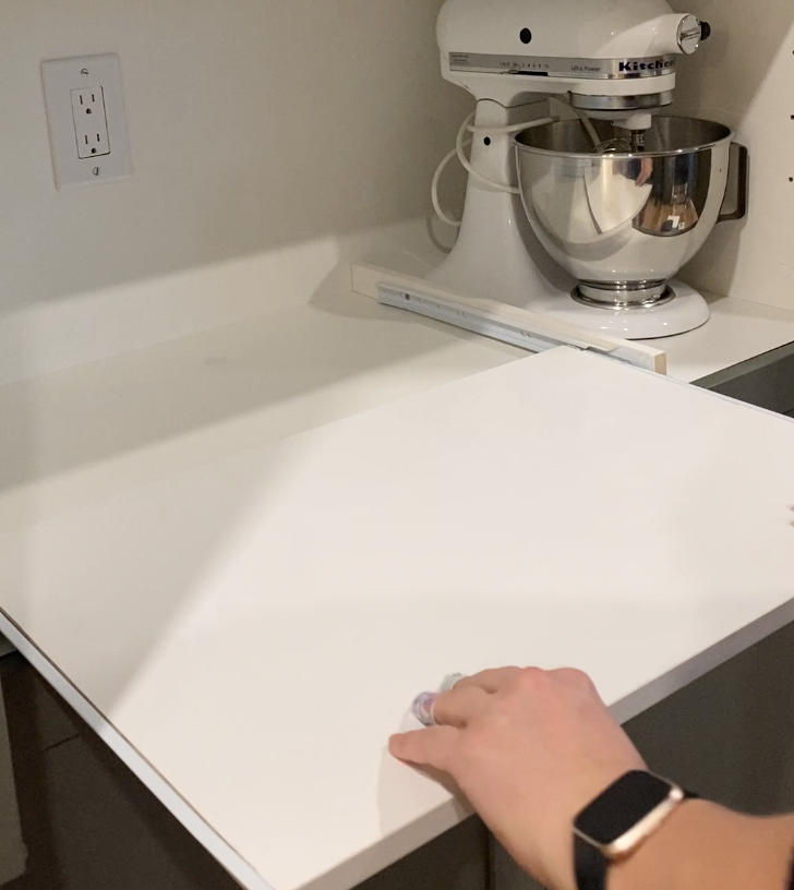 DIY Pull out shelf for Kitchen cabinets