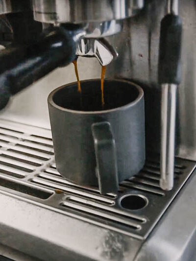 Breville Barista Express in use