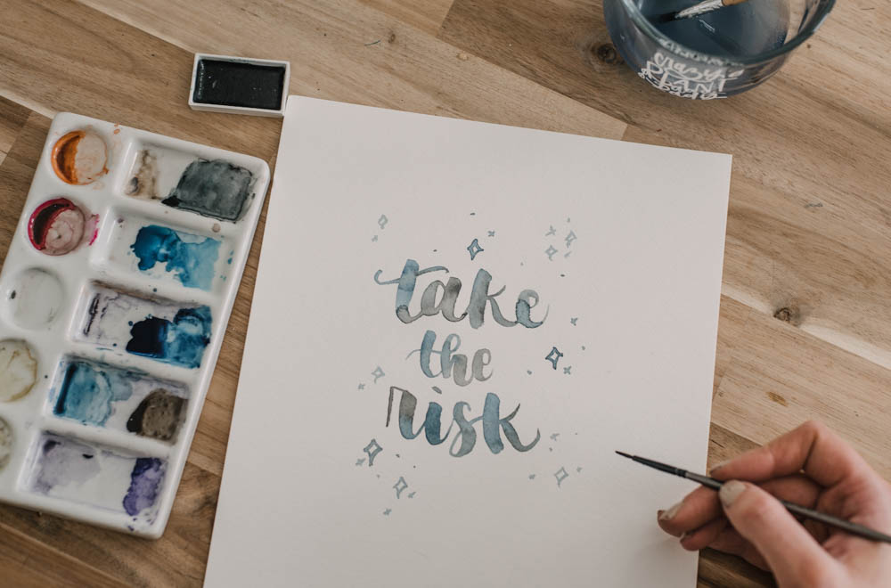 Tips for Watercolor Brush Lettering