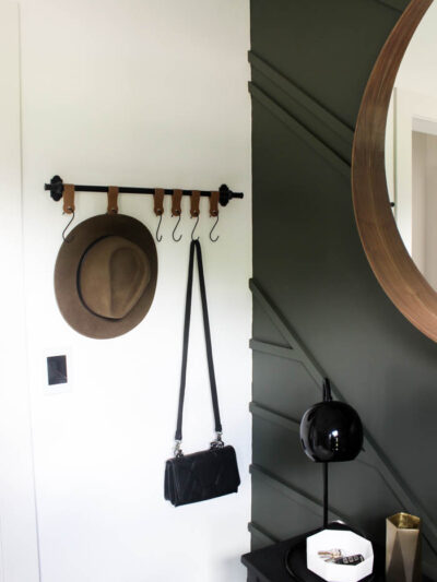 DIY hooks with Leather