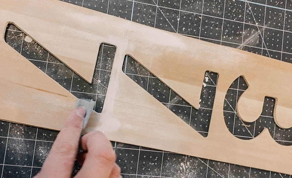 Modern DIY Address Sign from Wood