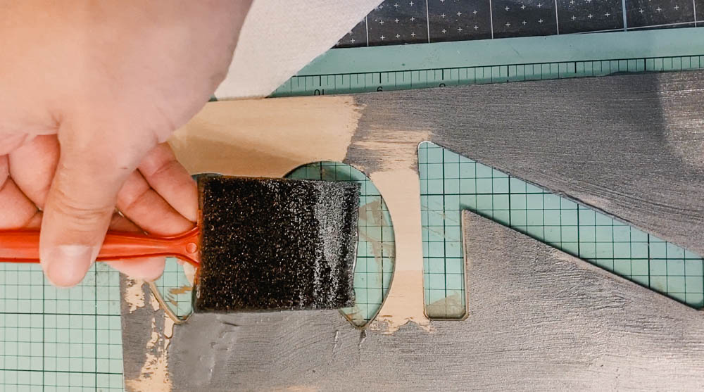 Tips for painting wood to mimic metal