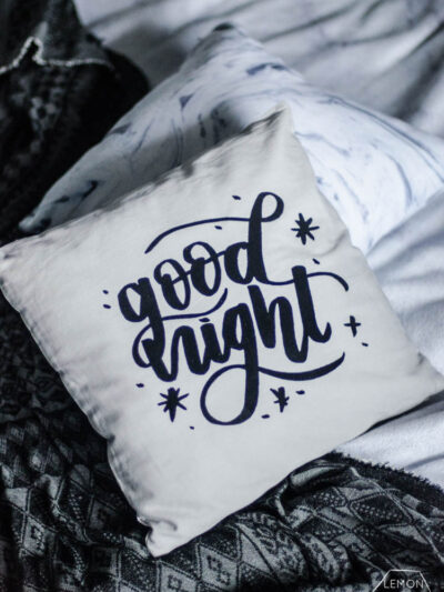 DIY Flocked Pillow design