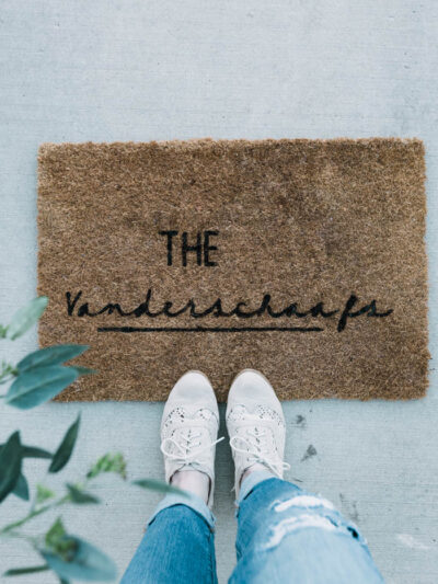 DIY Doormat with Cricut