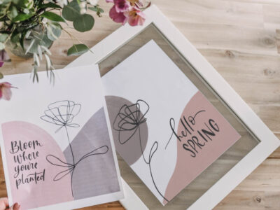 2 Free Printables for Modern Spring Home Decor