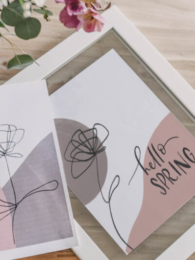 2 Free Printables for Modern Spring Home Decor