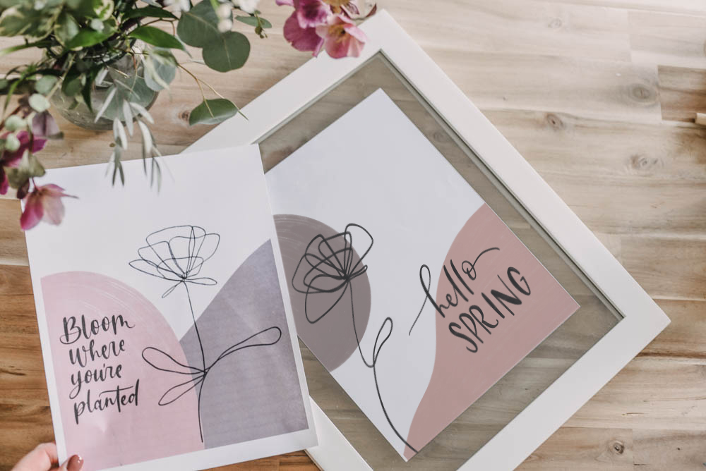 2 Free Printables for Modern Spring Home Decor