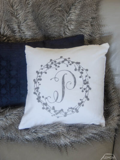 DIY Monogrammed Pillow