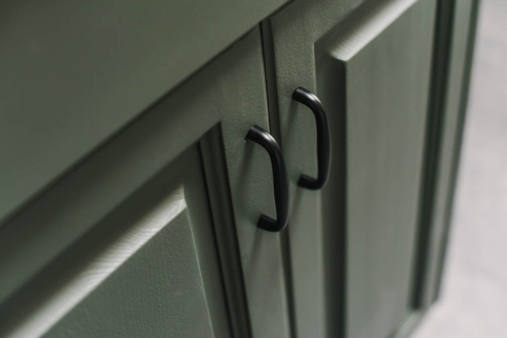 Solid brass black cabinet pulls