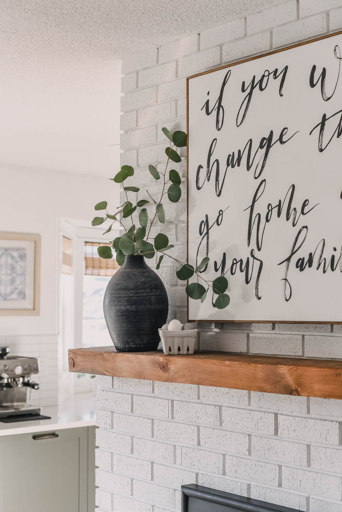 Spring Mantel Decor