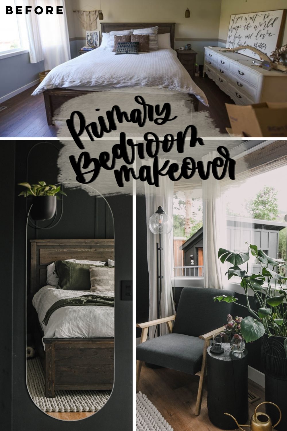 BEFORE AND AFTER BEDROOM TRANSFORMATION