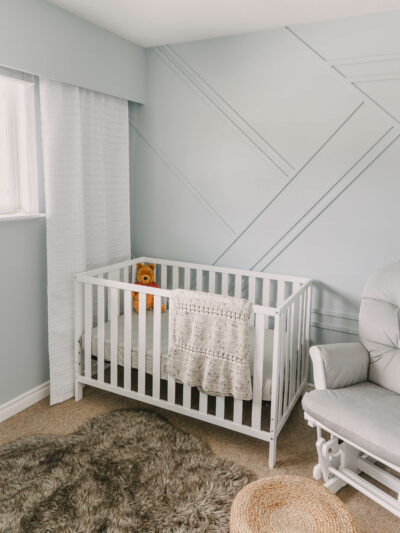 Modern Blue Gender Neutral Nursery Reveal