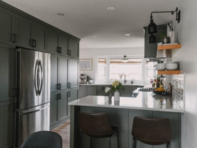 Kitchen decorated for summer