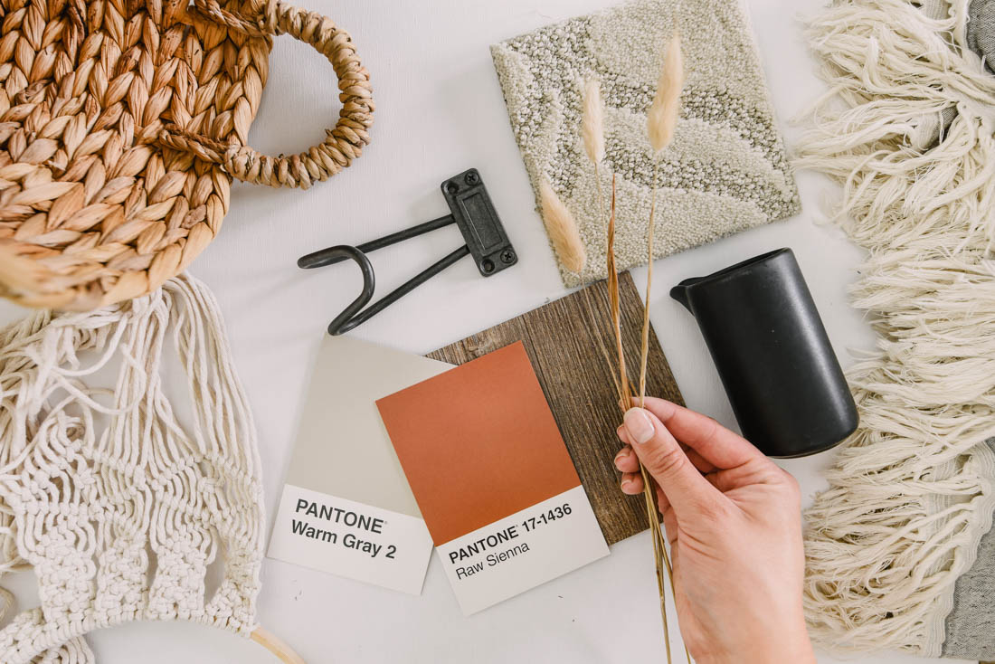 Terracotta and neutrals design board