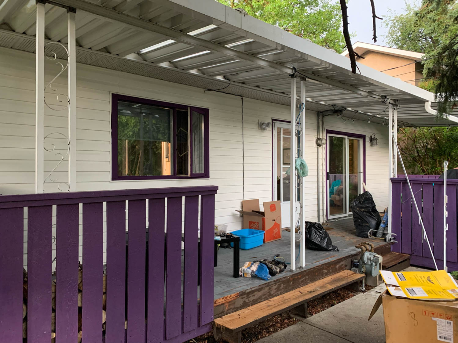 deck makeover before