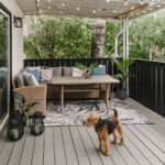 Old wood patio makeover