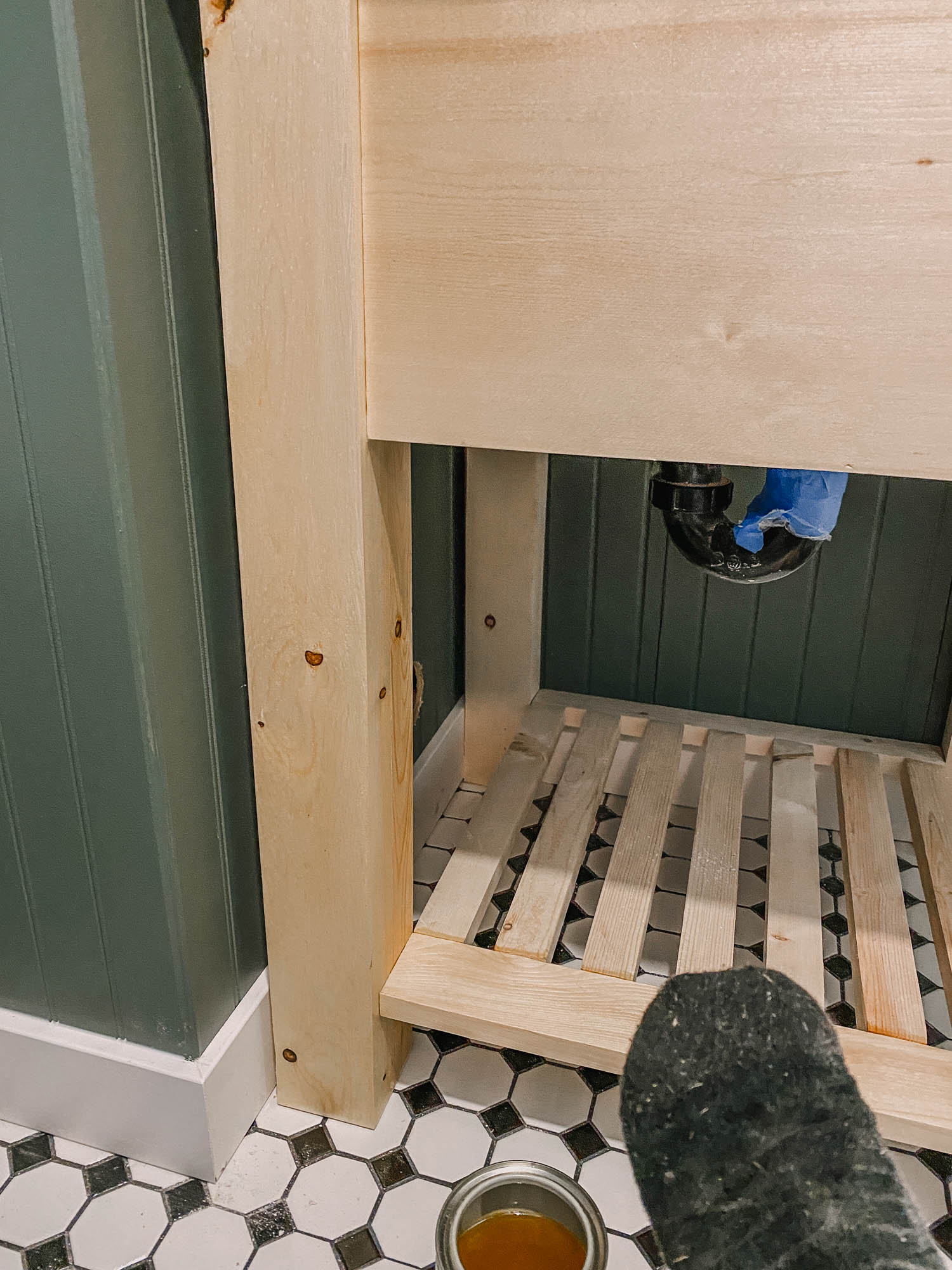 DIY small space vanity