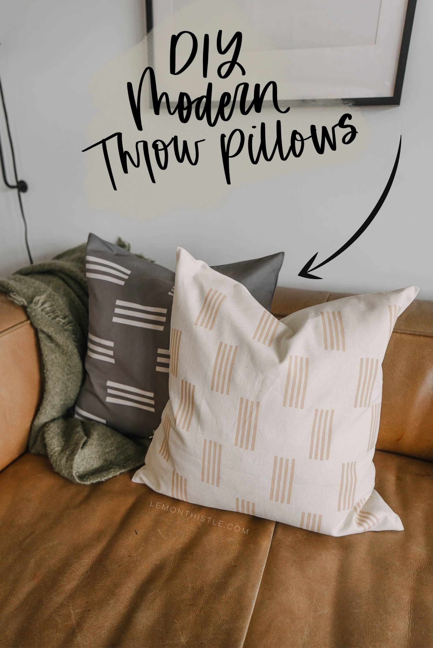 DIY Throw Pillow Covers for modern home decor
