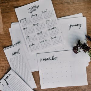 5 Modern Printable Calendars for 2022