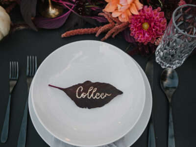 Dark Autumn Tablescape Design