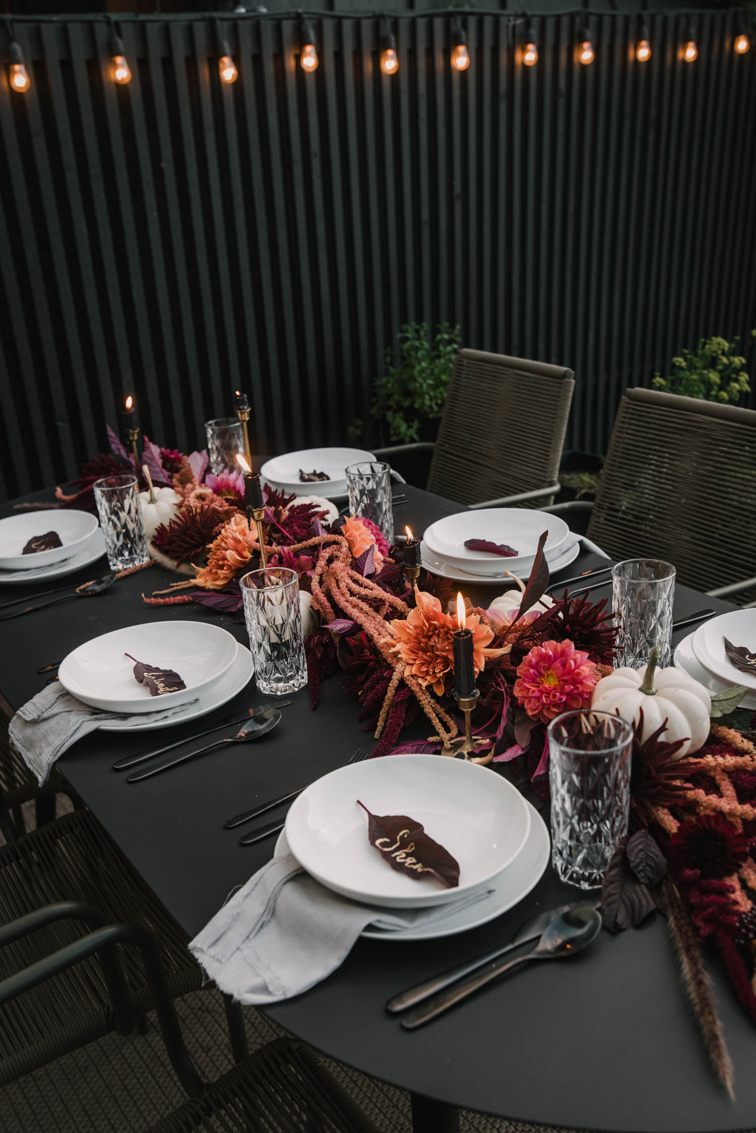 Modern Table Decorating for Autumn