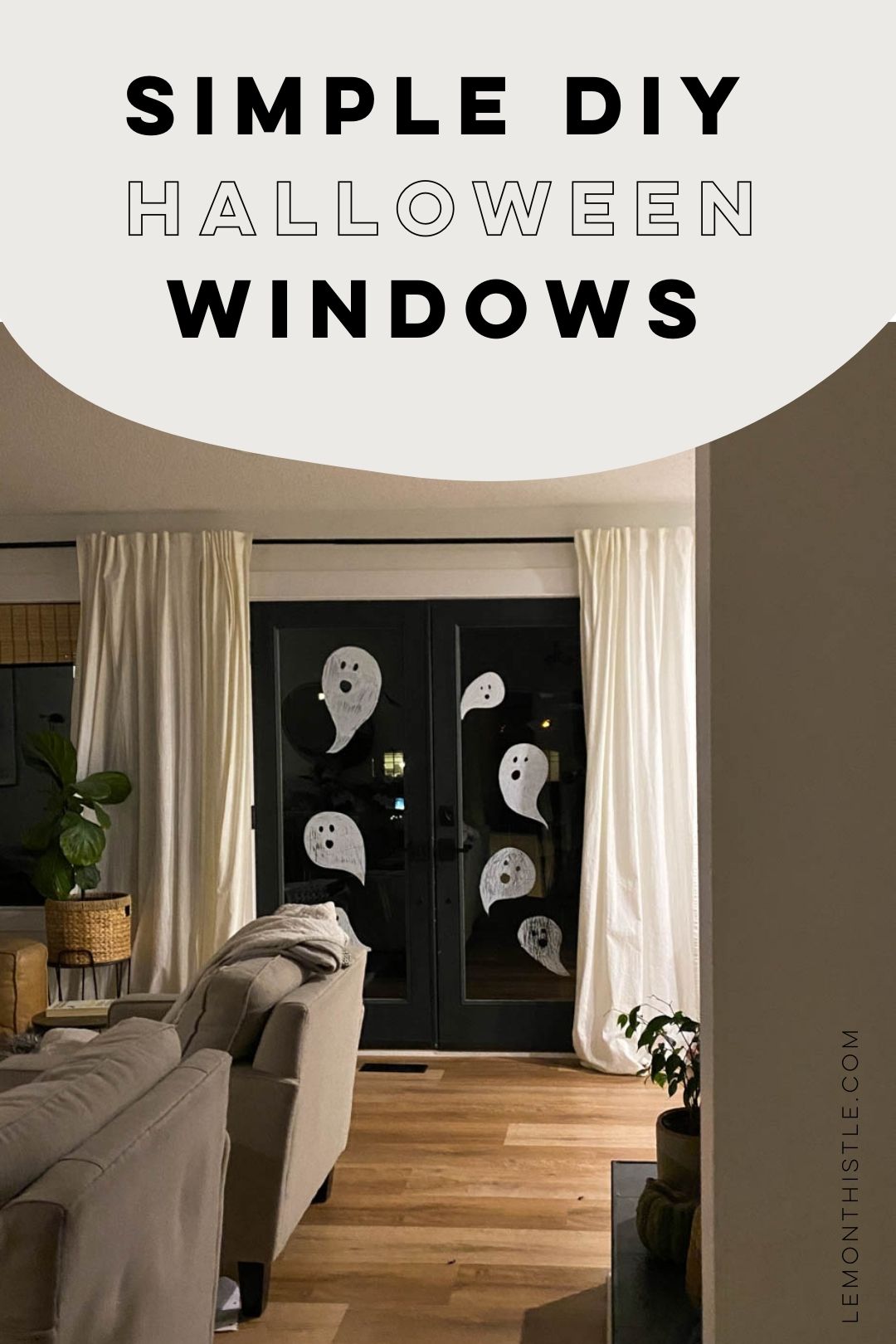 Simple DIY Halloween Window Decor