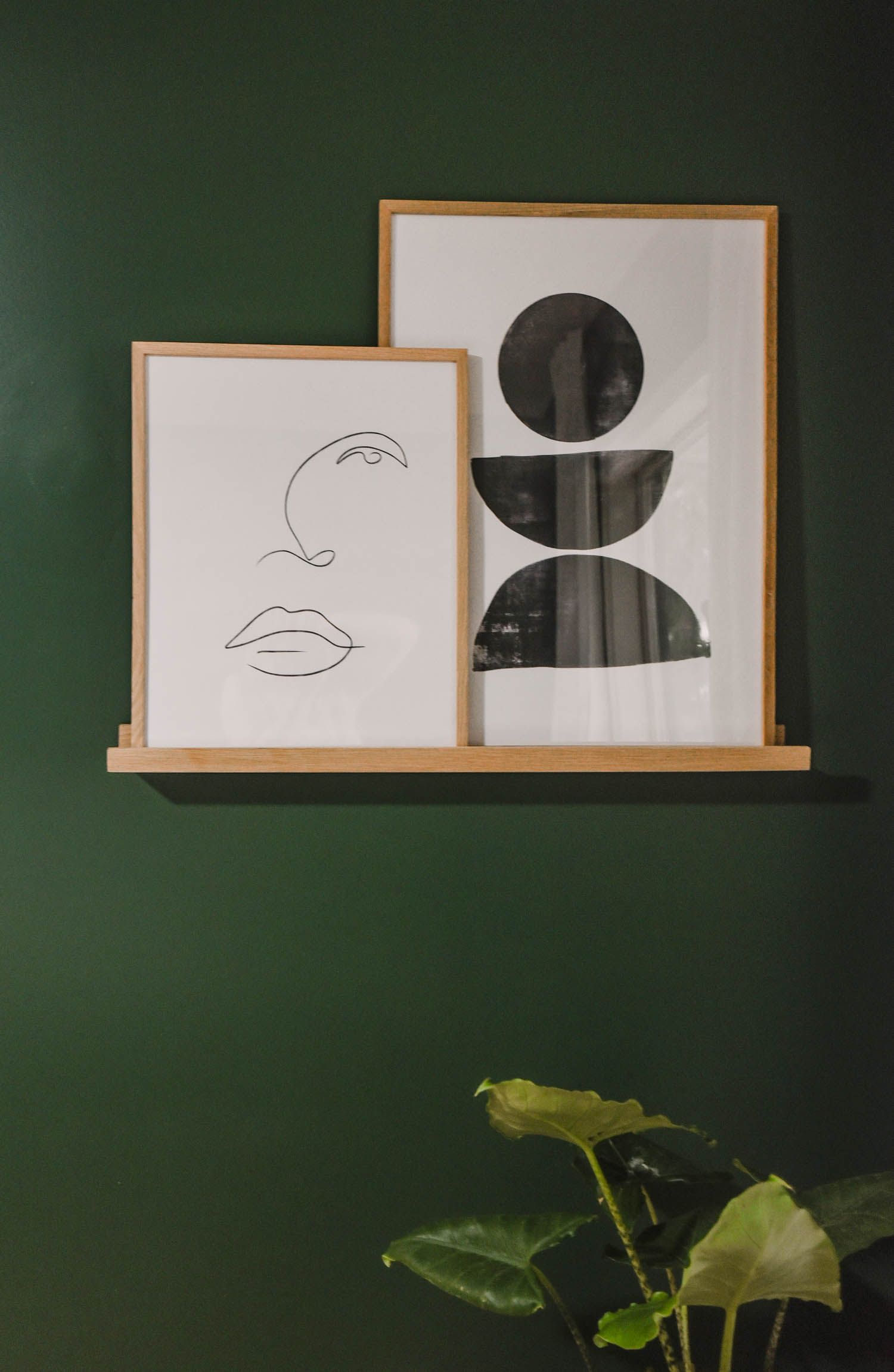 Modern artwork in a classic home