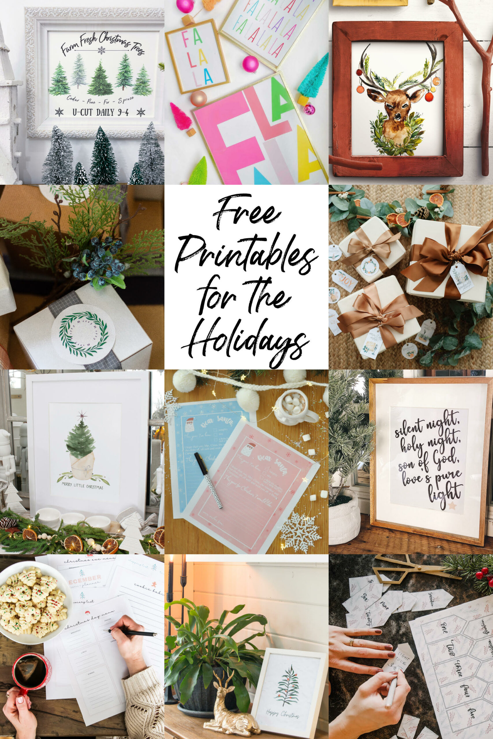 Free printables for the holidays!