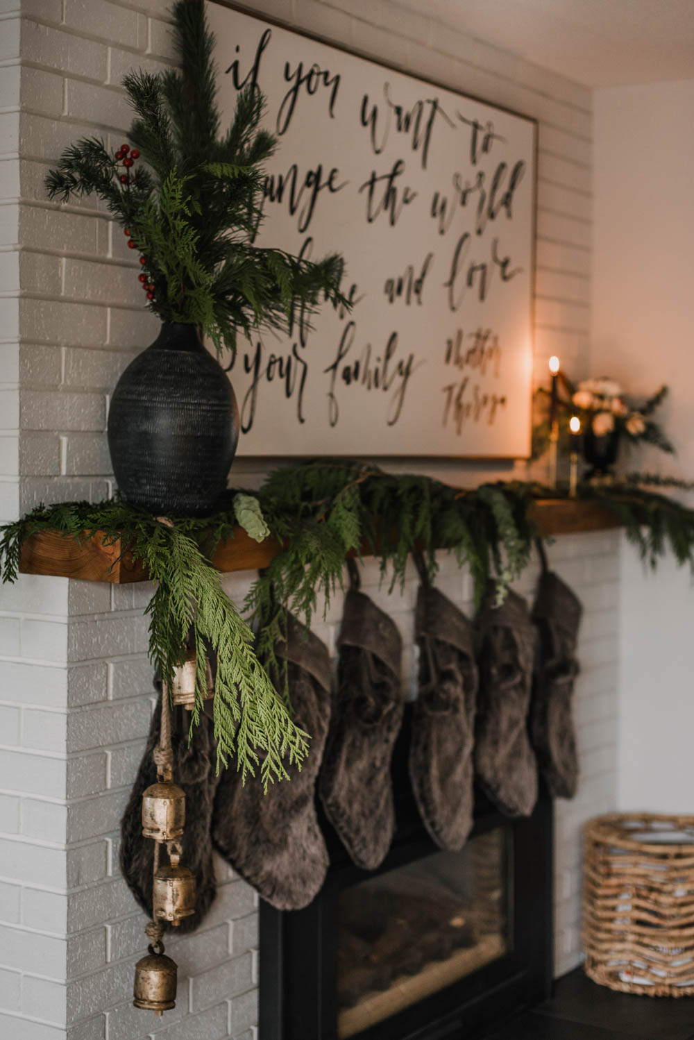 Cozy Christmas Mantel Decor