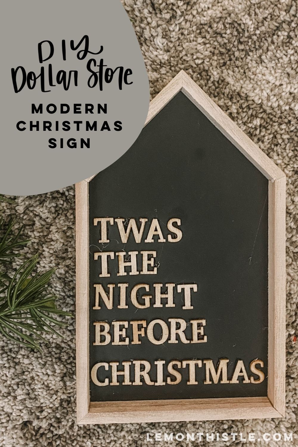 Modern Christmas Sign