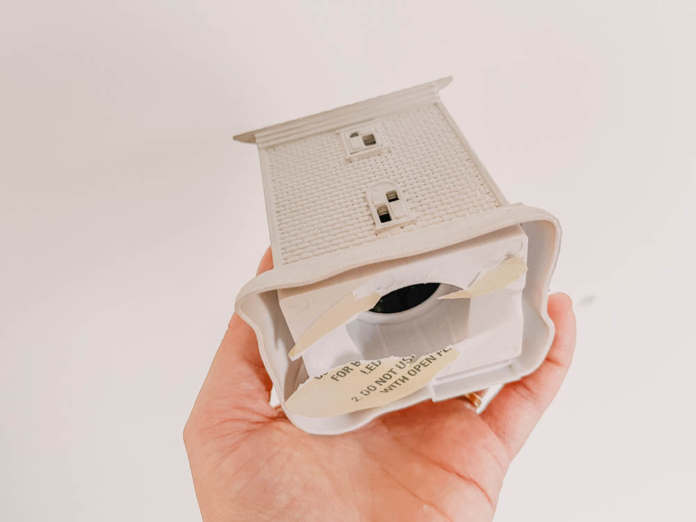 Modernize a dollar store christmas village with paint