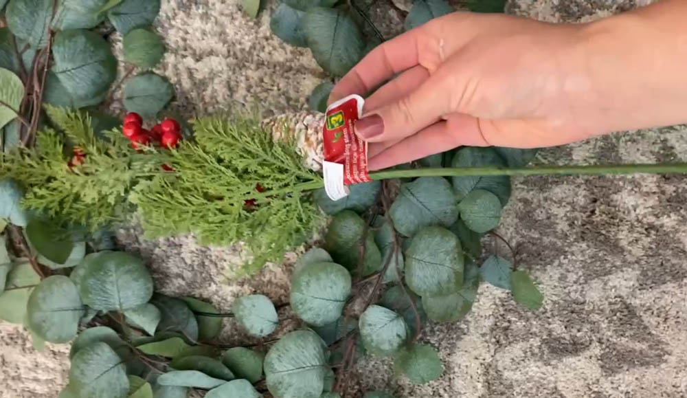 DIY Wreath from Dollar Store Supplies