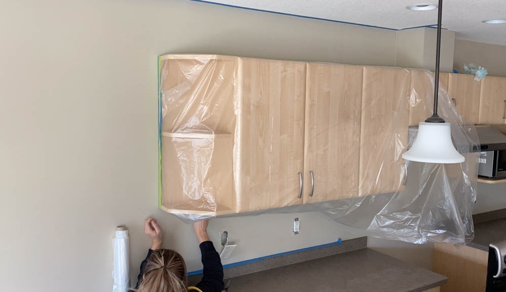 Masking for painting with a sprayer