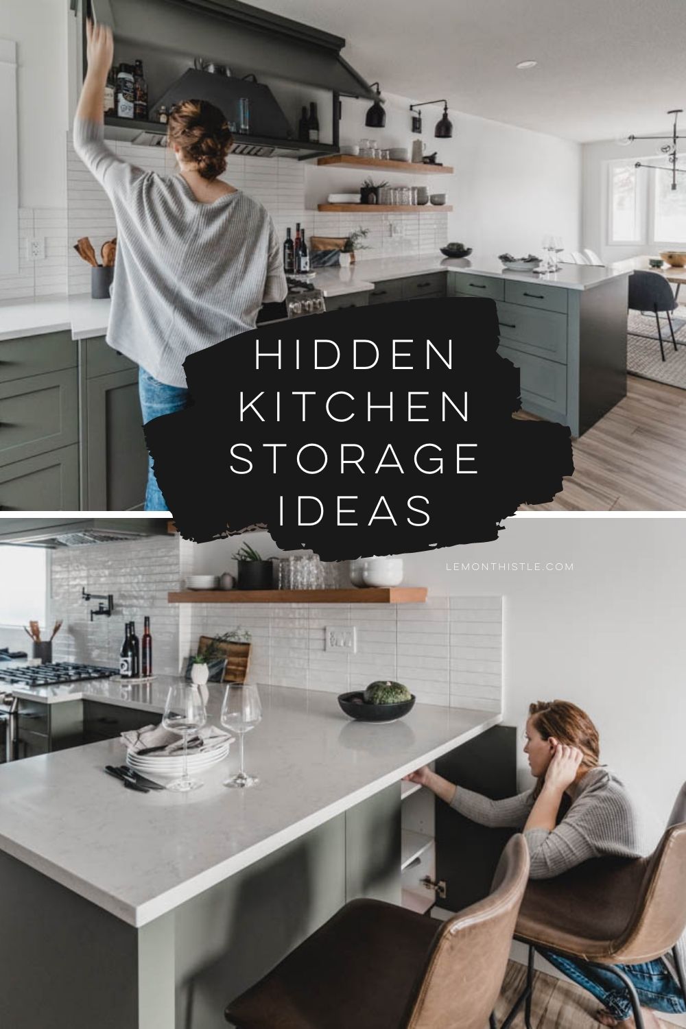 Hidden storage in the kitchen