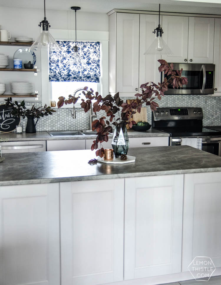 Hidden storage in a kitchen