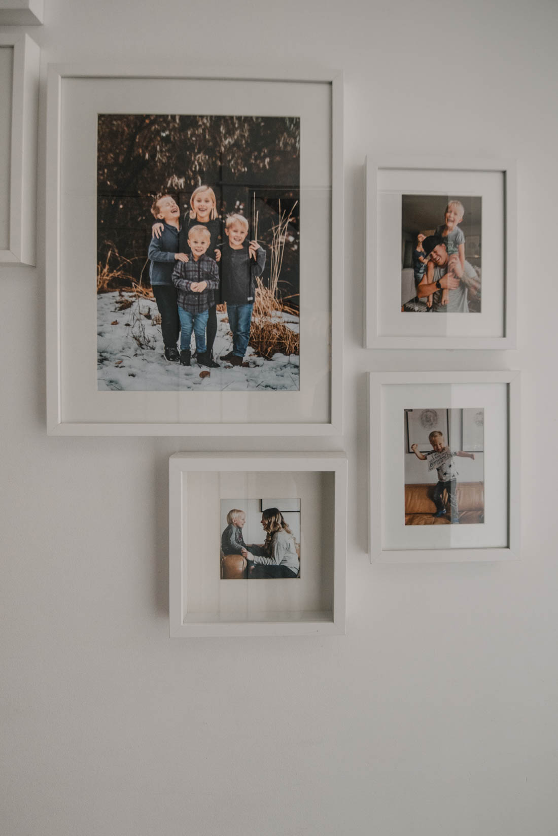 Hallway gallery wall