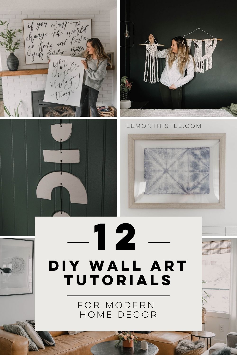 12 DIY Wall art tutorials