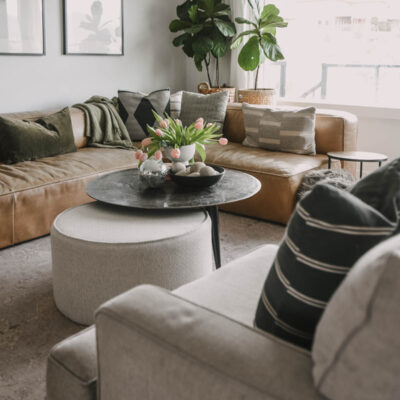 Sharing how I decorate for spring - my living room