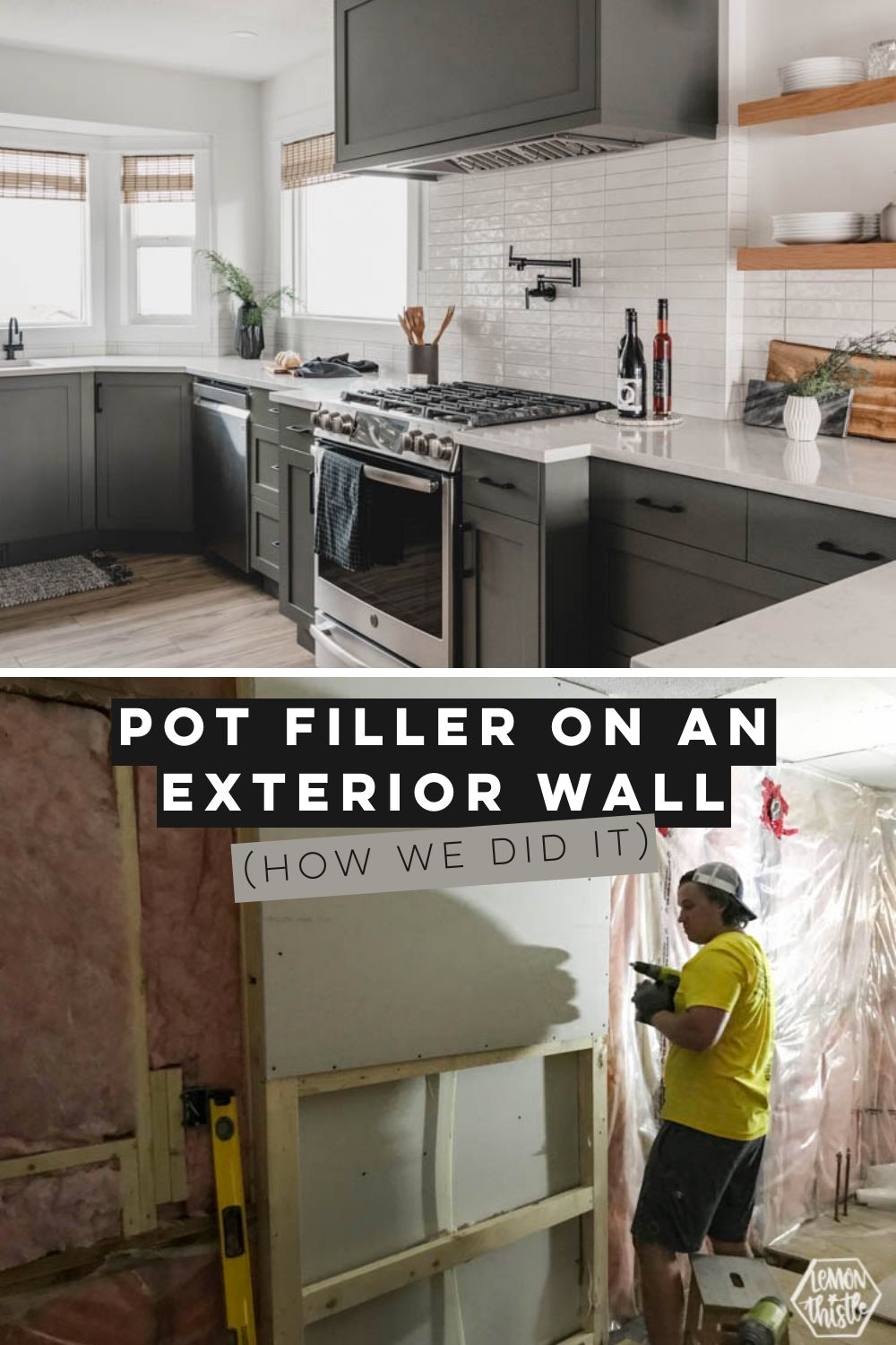 Can you install a pot filler on an exterior wall? Lemon Thistle