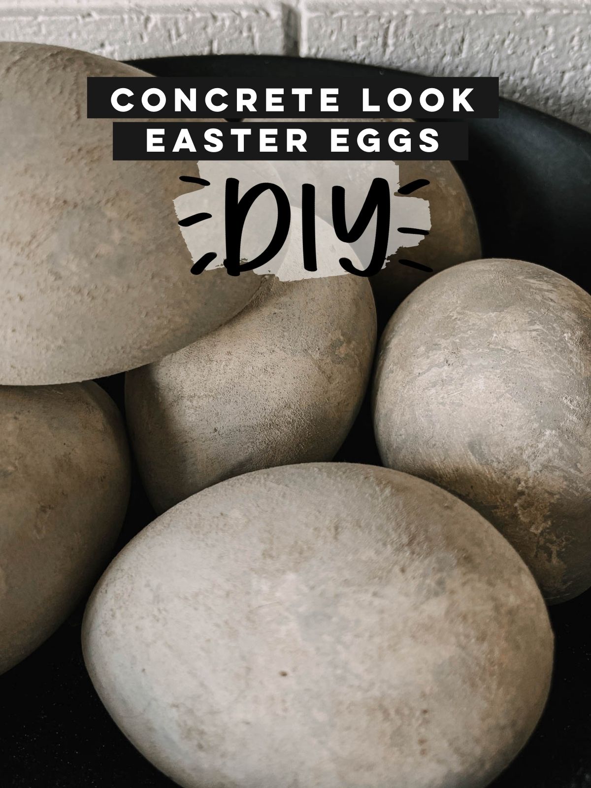 DIY Concrete Look Easter Egg Tutorial