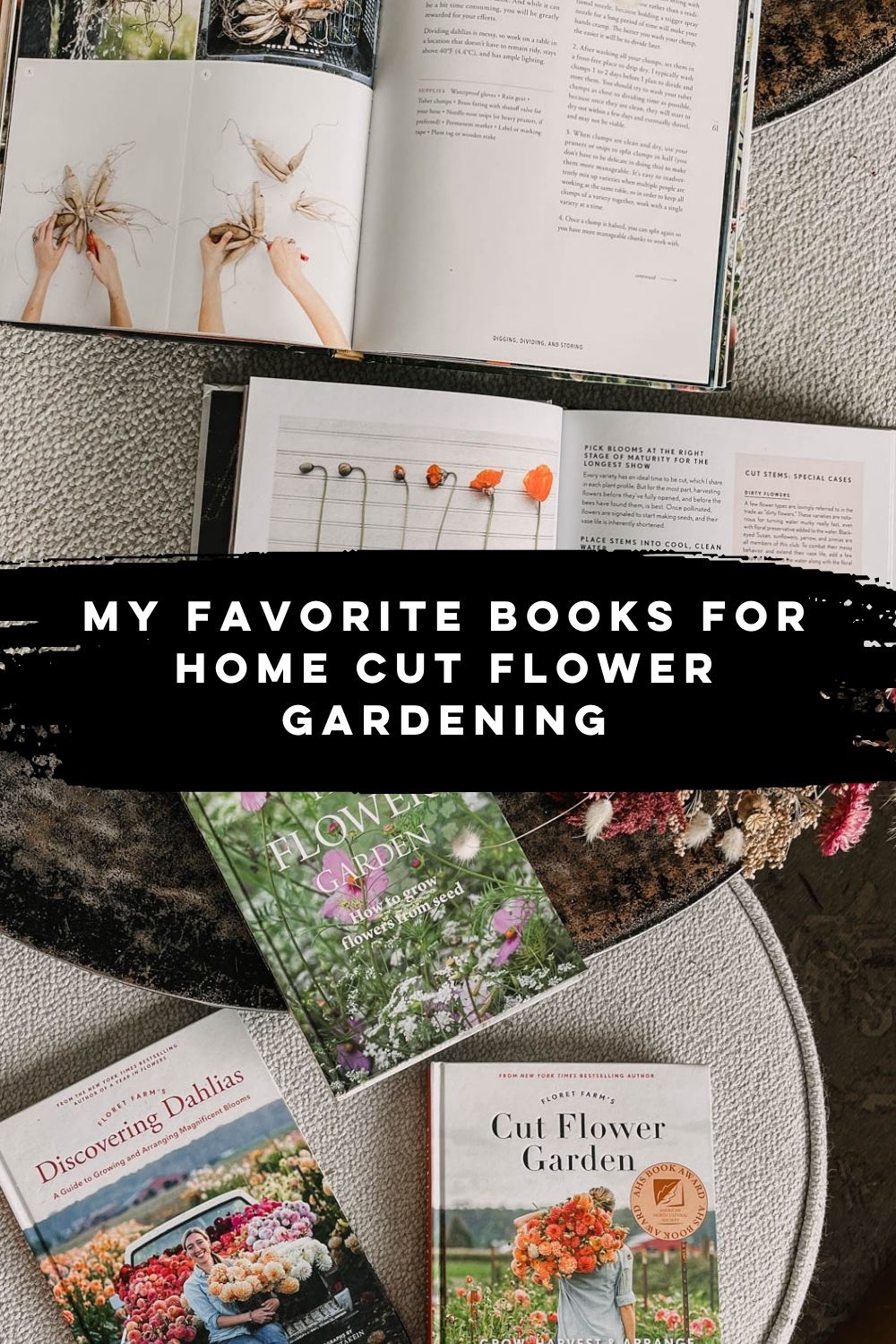 Helpful books for cut flower gardening at home