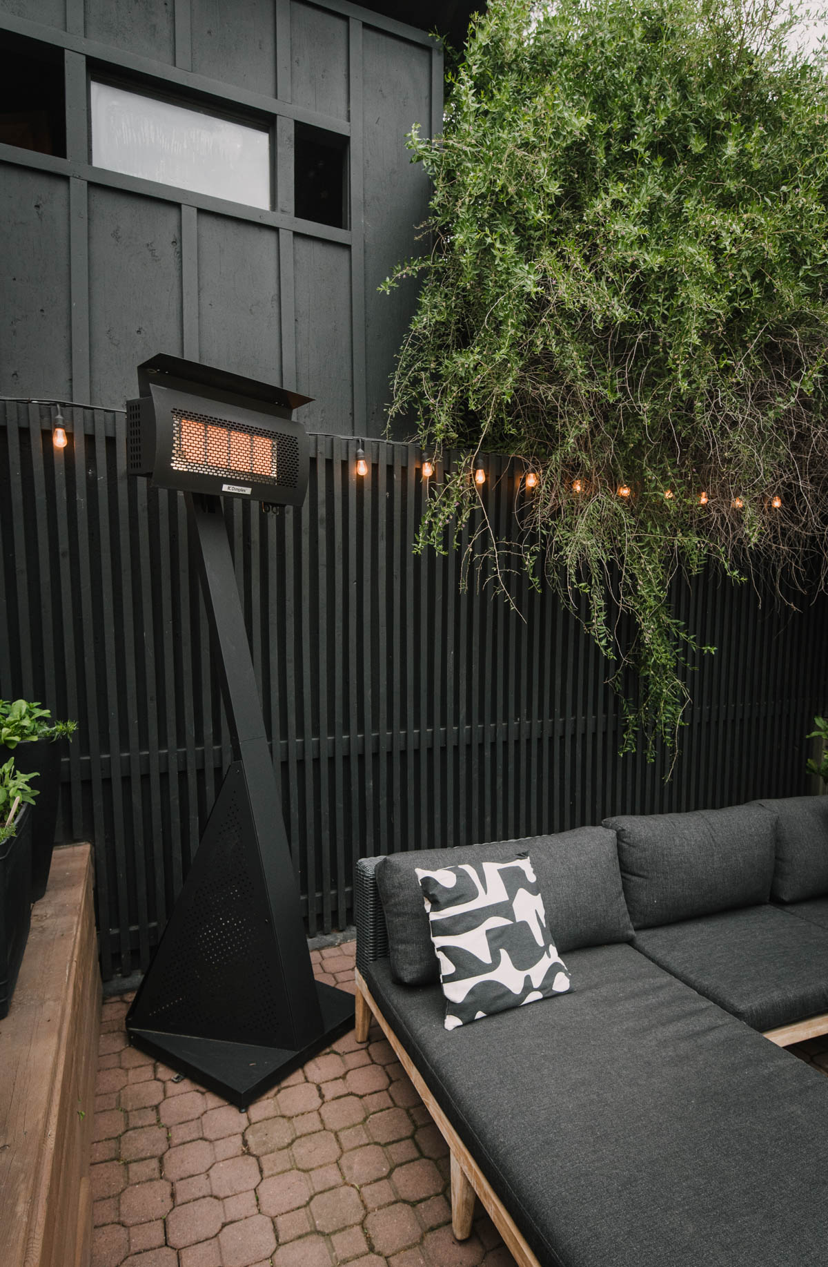 Lighting for an outdoor entertaining space